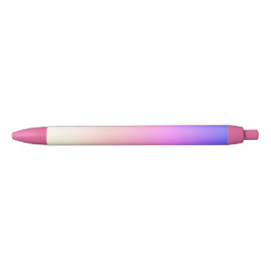 Noir Stylo d'encre noire à dégradé rose chaud