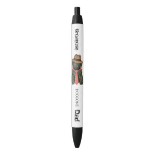 Noir Stylo d'encre noire Barbet Papa