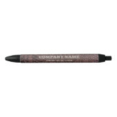Noir Stylo d'encre noire Brown Snakeskin (Devant)