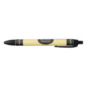 Noir Stylo d'encre noire Monogramme couleur crayon (Bas)