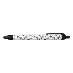 Noir Stylo d'encre noire pour chien de Terrier de Bosto