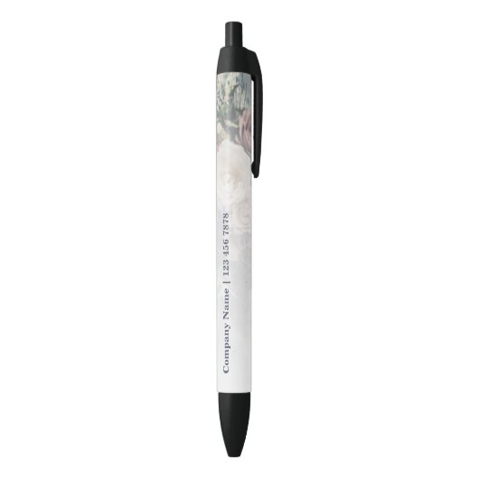 Noir Stylo d'encre noire promotionnel (Bas (Vertical))