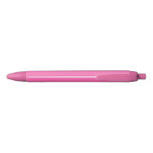 Noir Stylo d'encre noire rose chaud (Dos)