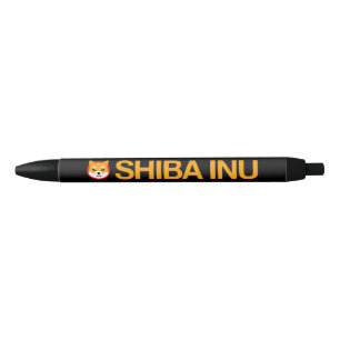 Noir Stylo d'encre noire Shiba Inu