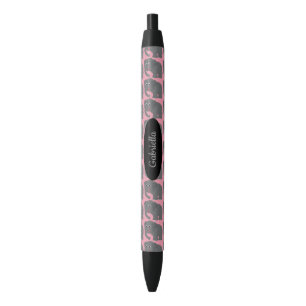 Noir Stylo d'encre personnalisé par éléphant