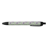 Noir Stylo d'encre pour orchidées violettes délicates (Bas)