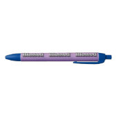Noir Stylo d'encre pourpre à l'argent (Bas)