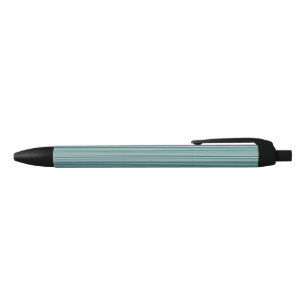 Noir Stylo d'encre rayé turquoise et bleu