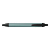 Noir Stylo d'encre rayé turquoise et bleu (Dos)