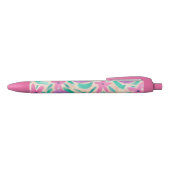 Noir Stylo d'impression Beachy Boho (Haut)