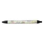 Noir Stylo d'impression de tampon de passeport (Devant)