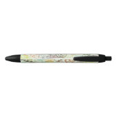 Noir Stylo d'impression de tampon de passeport (Dos)