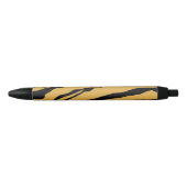 Noir Stylo d'impression de tigre (Devant)