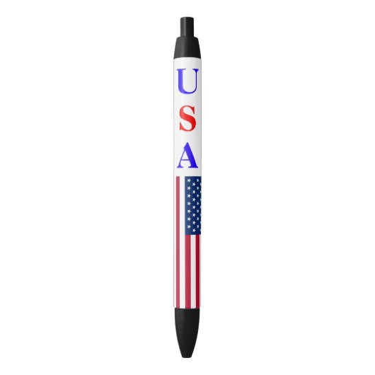 Noir stylo d'indicateur Usa (devant Vertical)