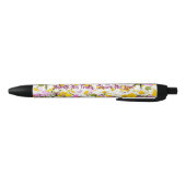 Noir Stylo d'inspiration chrétienne florale (Bas)