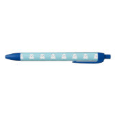 Noir Stylo d'ours en peluche blanc (Bas)