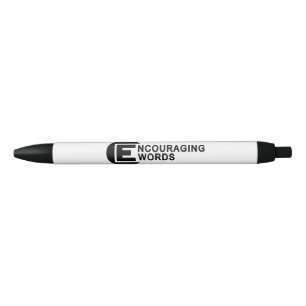 Noir Stylo d'une manière encourageante de mots