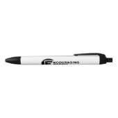 Noir Stylo d'une manière encourageante de mots (Haut)