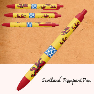 Noir Stylo Écosse Patriotique, Lion Rampant Drapeau Éco