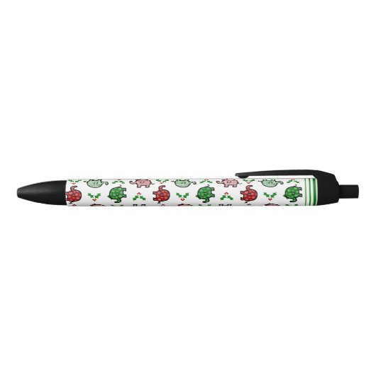 Noir Stylo Éléphant de Noël (Haut)