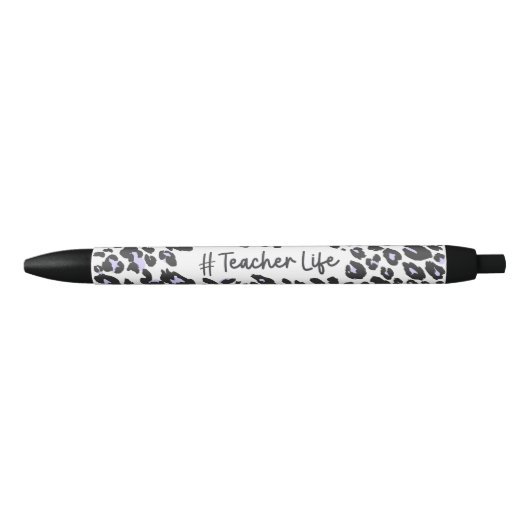 Noir Stylo Empreinte de léopard Maître (Devant)