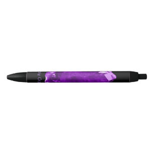 Noir Stylo en cristal pourpre