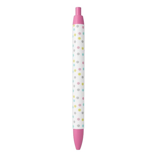 Noir Stylo en pastel de pois (devant Vertical)