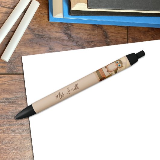 Noir Stylo enseignant de chouette Brown