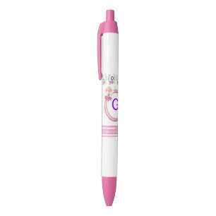 Noir Stylo et stylo à l'école Fée Florale Coeurs d'a