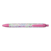 Noir Stylo et stylo d'école Floral (Dos)