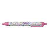 Noir Stylo et stylo d'école Floral (Bas)