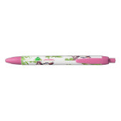 Noir Stylo et stylo d'école Possum Floral Frog Chick (Dos)