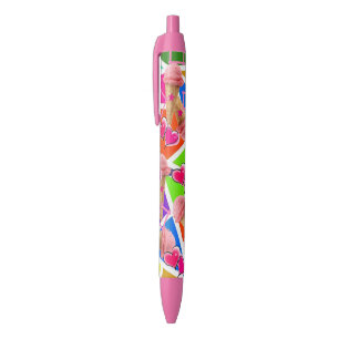 Noir Stylo et stylo scolaire Crème glacée fraise