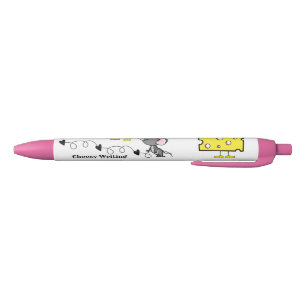 Noir Stylo et stylo scolaire Souris Coeurs de fromage