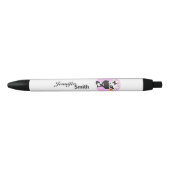 Noir Stylo fait sur commande de filles de vache de rose (Devant)