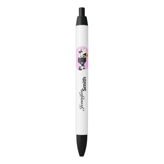 Noir Stylo fait sur commande de filles de vache de rose (devant Vertical)