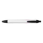 Noir Stylo fait sur commande de filles de vache de rose (Dos)