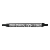 Noir Stylo fait sur commande de monogramme de SUDOKU (Devant)