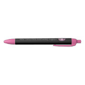 Noir Stylo fait sur commande d'encre de couronne de (Bas)