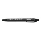 Noir Stylo fait sur commande d'encre de couronne de (Bas)