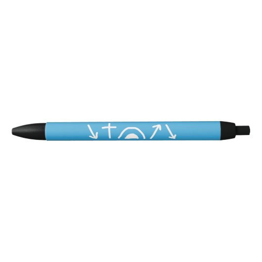 Noir Stylo flèches évangélique (Devant)