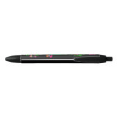 Noir Stylo Fleur Alien Princesse de l'Espace (Noir) (Dos)