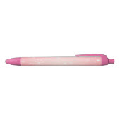 Noir Stylo Flocon de Neige Hiver Rose (Haut)