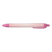 Noir Stylo Flocon de Neige Hiver Rose (Bas)