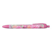 Noir Stylo floral d'aquarelle (Haut)