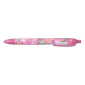 Noir Stylo floral d'aquarelle (Bas)