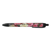 Noir Stylo floral personnalisé (Bas)