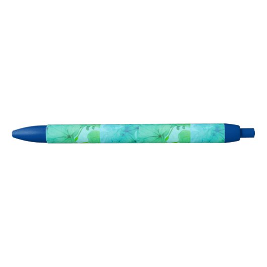 Noir Stylo floral printemps/été (Devant)