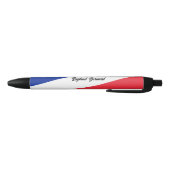 Noir Stylo français personnalisé, Drapeau français, Fra (Bas)