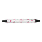 Noir Stylo Fun Fraise Personnalisable (Devant)